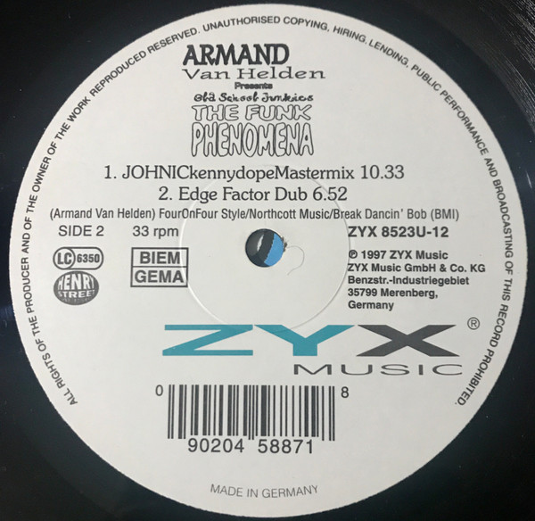 Armand Van Helden Presents Old School Junkies - The Funk Phenomena | ZYX Music (ZYX 8523U-12) - 4 Armand Van Helden Presents Old School Junkies - The Funk Phenomena | ZYX Music (ZYX 8523U-12) - 4