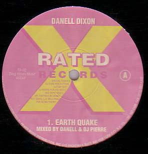 Danell Dixon - Earth Quake / Sunrise | Rated X Records (RX-02)