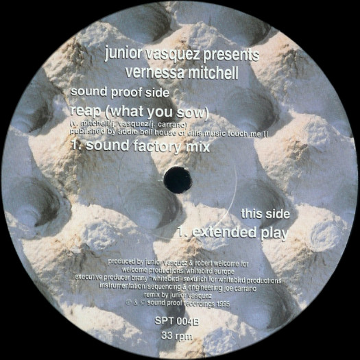 Junior Vasquez  &  Vernessa Mitchell - Reap (What You Sow) | Sound Proof Recordings (SPT 004)