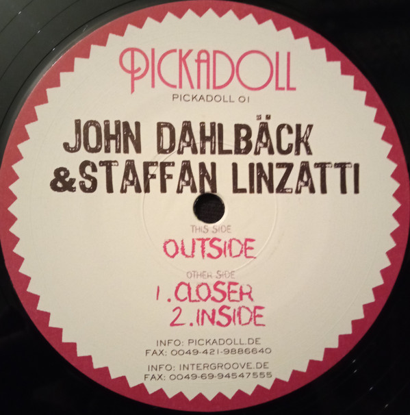 John Dahlbäck & Staffan Linzatti - Outside | Pickadoll Records (PICKADOLL 01) - main