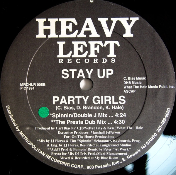 Party Girls - Stay Up | Heavy Left Records (MRCHLR 005) - 2
