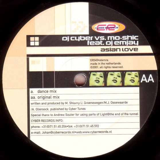 DJ Cyber Vs. Mo-Shic Feat. DJ Emjay - Asian Love | Cyber Records (CR045) - 2