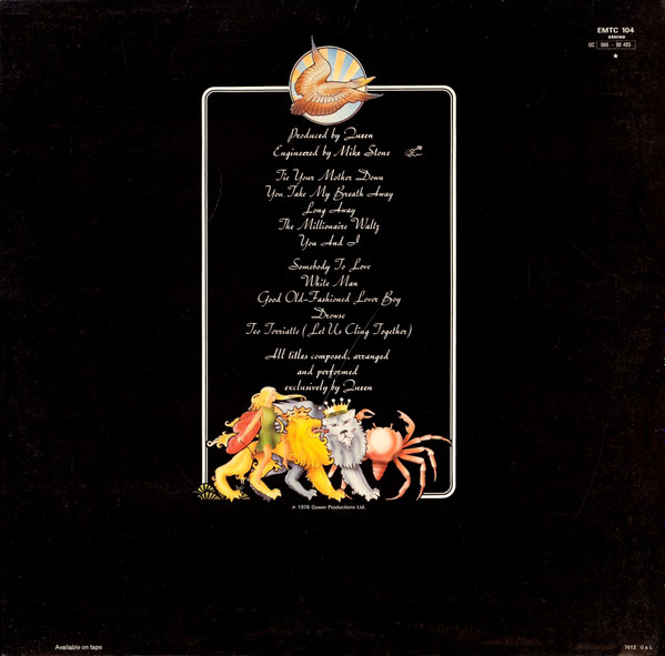 Queen - A Day At The Races | EMI (EMTC 104) - 4 Queen - A Day At The Races | EMI (EMTC 104) - 4