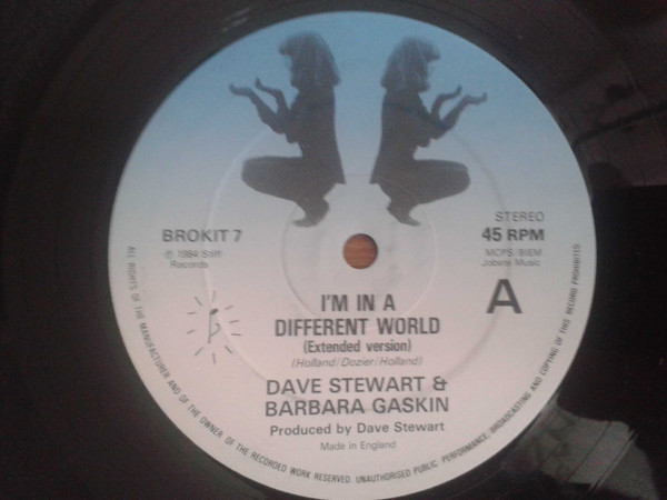 Dave Stewart & Barbara Gaskin - I'm In A Different World | Broken Records (BROK IT 7) - 3
