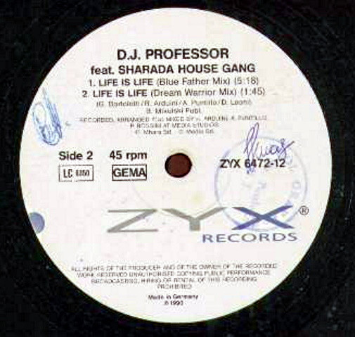 DJ Professor - Life Is Life | ZYX Records (ZYX 6472-12) - 3 DJ Professor - Life Is Life | ZYX Records (ZYX 6472-12) - 3