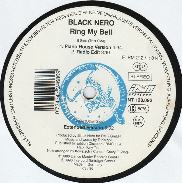Black Nero - Ring My Bell | Blow Up (INT 128.092) - 3 Black Nero - Ring My Bell | Blow Up (INT 128.092) - 3