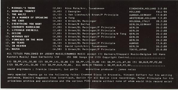 Tuxedomoon - Ten Years In One Night (Live) | Jimco Records (JIM 0005) - 3