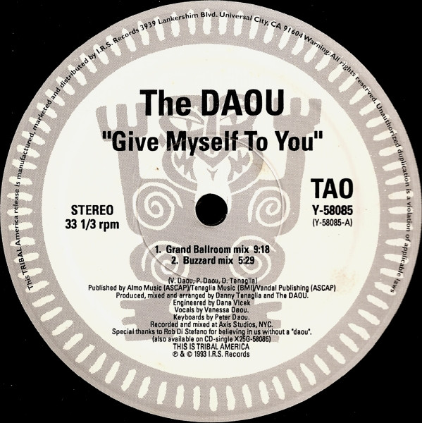 The Daou - Give Myself To You | TRIBAL America (Y-58085) - 2 The Daou - Give Myself To You | TRIBAL America (Y-58085) - 2