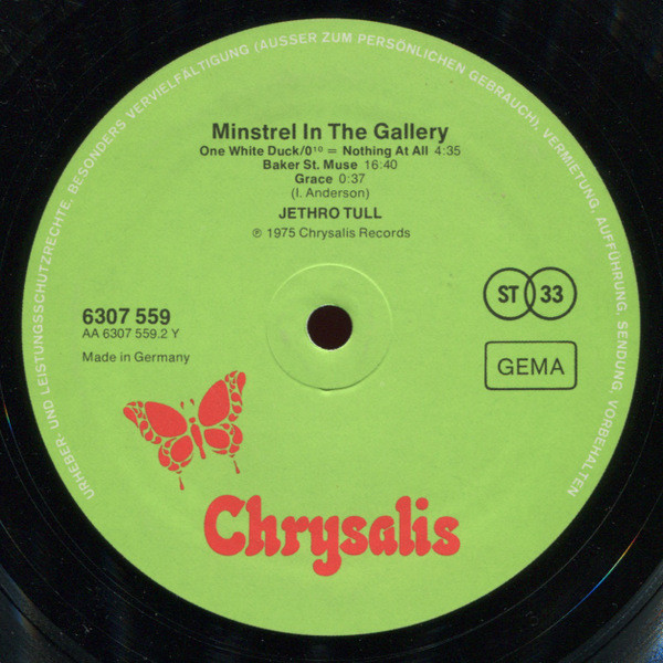 Minstrel In The Gallery