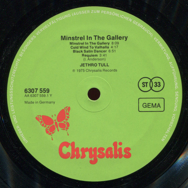 Minstrel In The Gallery
