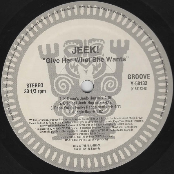 JEEK! - Give Her What She Wants | TRIBAL America (Y-58132) - 3