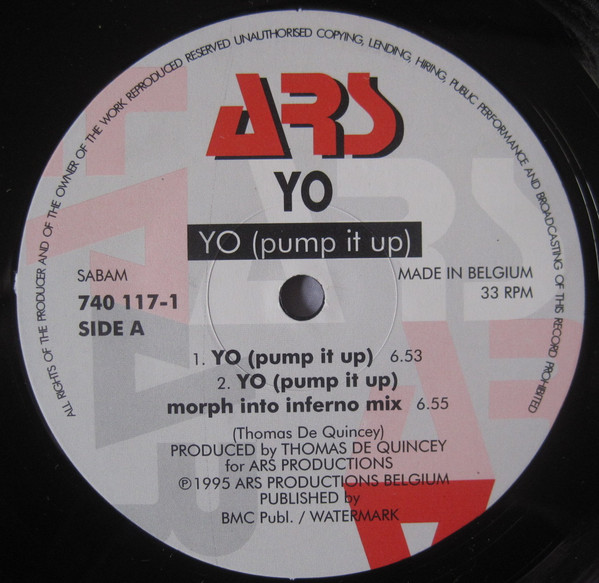 Yo - Yo (Pump It Up) / Inferno | ARS (740 117-1) - 3
