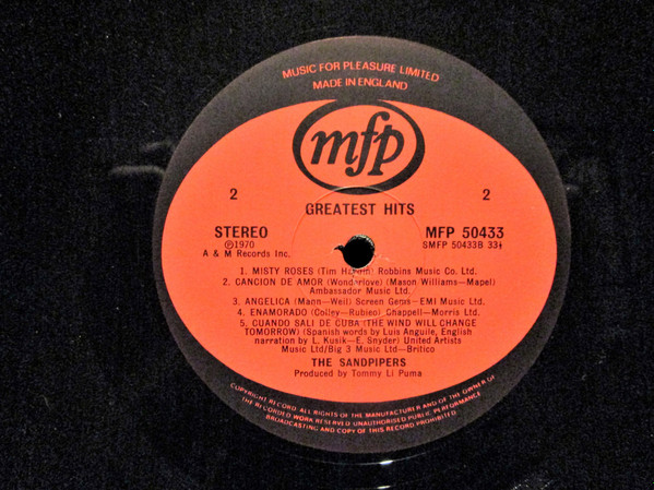 The Sandpipers - Greatest Hits | Music For Pleasure (MFP 50433) - 4 The Sandpipers - Greatest Hits | Music For Pleasure (MFP 50433) - 4