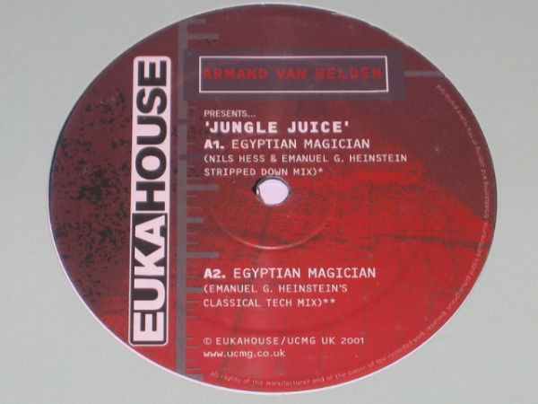 Armand Van Helden Presents Jungle Juice - Egyptian Magician | Eukahouse (EUHO 041-6) - 3 Armand Van Helden Presents Jungle Juice - Egyptian Magician | Eukahouse (EUHO 041-6) - 3