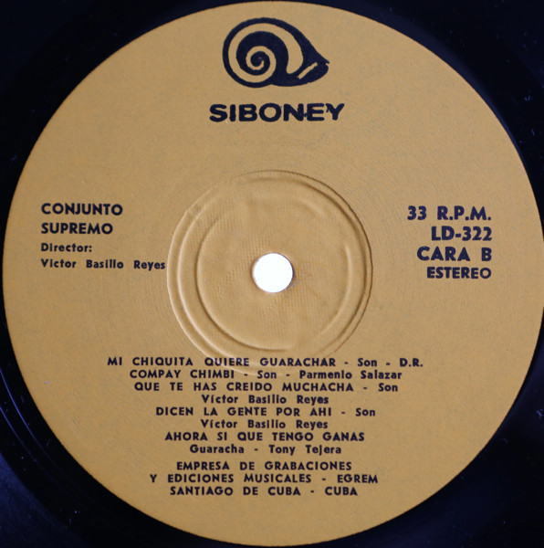 Conjunto Supremo - Conjunto Supremo | Siboney (LD-322) - 4 Conjunto Supremo - Conjunto Supremo | Siboney (LD-322) - 4