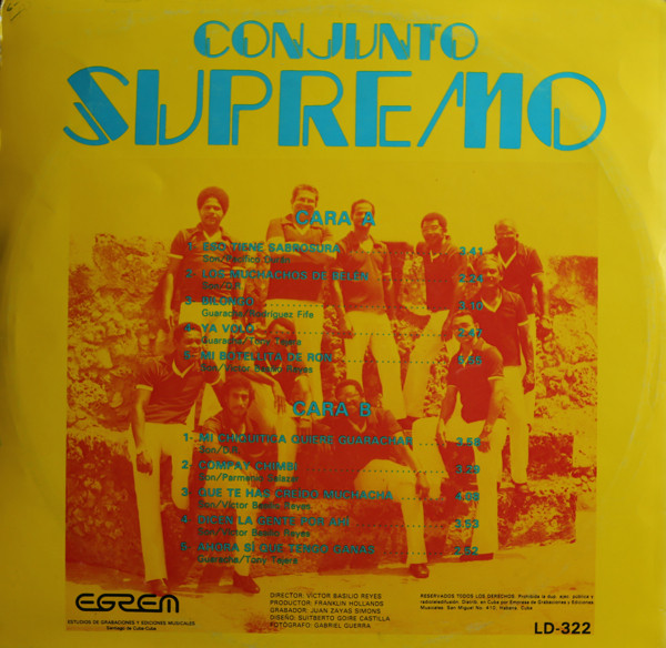 Conjunto Supremo - Conjunto Supremo | Siboney (LD-322) - 2 Conjunto Supremo - Conjunto Supremo | Siboney (LD-322) - 2