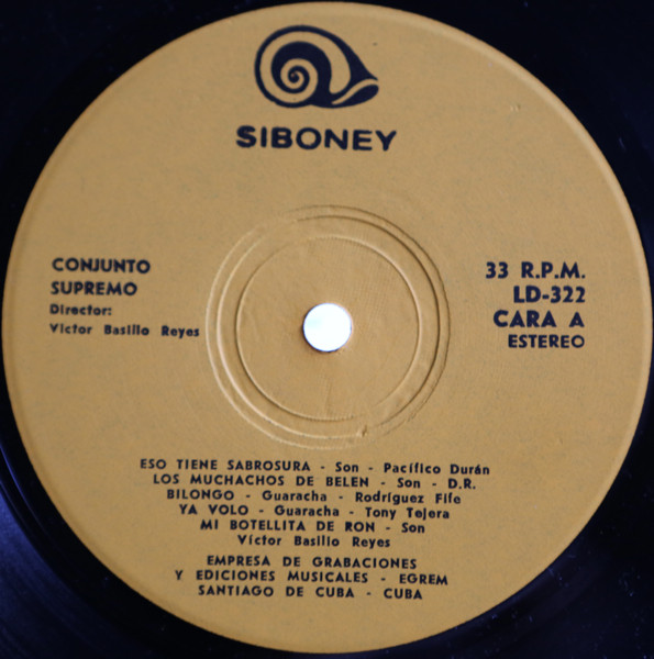 Conjunto Supremo - Conjunto Supremo | Siboney (LD-322) - 3 Conjunto Supremo - Conjunto Supremo | Siboney (LD-322) - 3