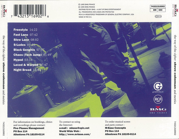 Steve Coleman And Metrics - The Way Of The Cipher | BMG France (74321 31690 2) - 2