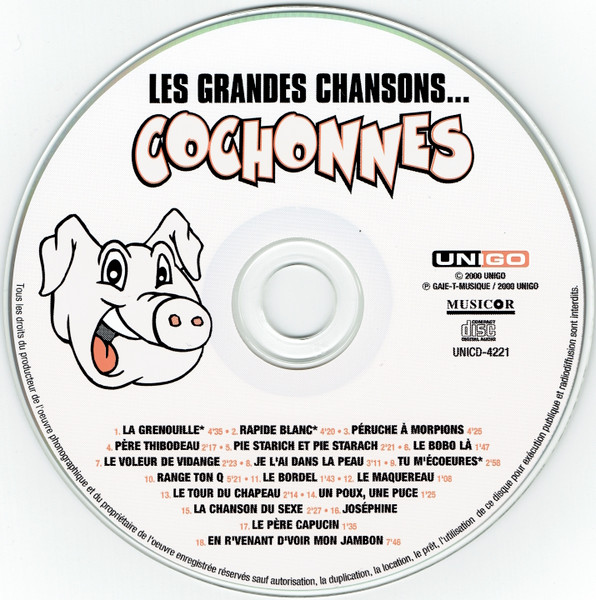 Various - Les Grandes Chansons... Cochonnes | Unigo (UNICD-4221) - 3 Various - Les Grandes Chansons... Cochonnes | Unigo (UNICD-4221) - 3