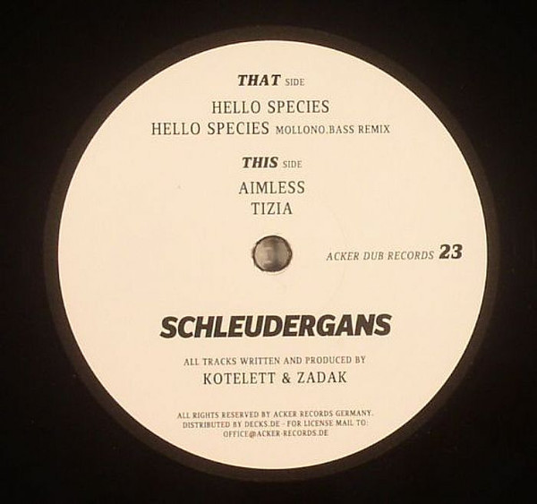 Kotelett & Zadak - Schleudergans | Acker Dub (ACKER DUB RECORDS 23)
