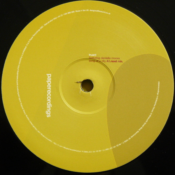 Truant Featuring Danielle Moore - Song Of A City | Paper Recordings (PAP 076) - 3 Truant Featuring Danielle Moore - Song Of A City | Paper Recordings (PAP 076) - 3