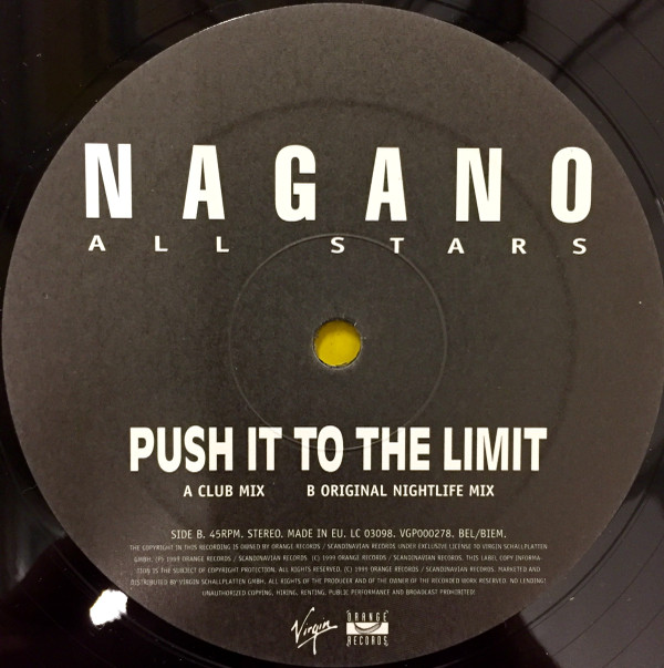 Nagano All Stars - Push It To The Limit | Virgin (VGP000278) - 2 Nagano All Stars - Push It To The Limit | Virgin (VGP000278) - 2