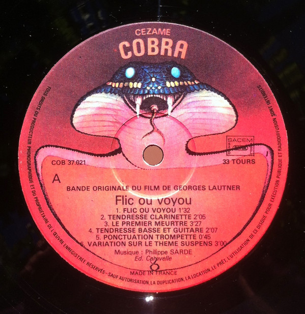 Flic Ou Voyou (Bande Originale Du Film De Georges Lautner)