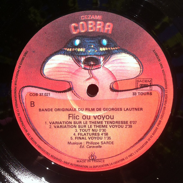 Flic Ou Voyou (Bande Originale Du Film De Georges Lautner)