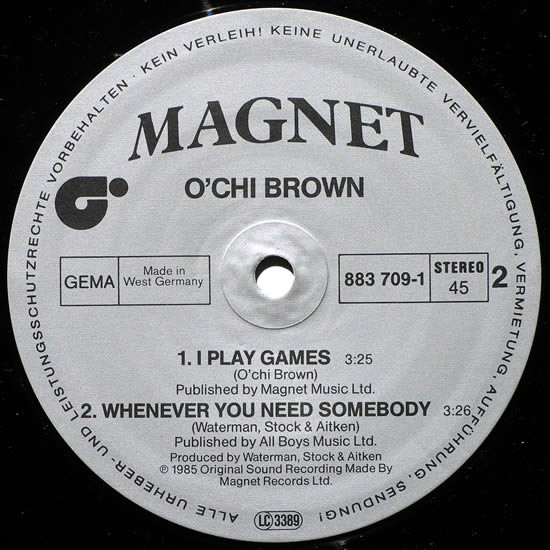 O'Chi Brown - Whenever You Need Somebody | Magnet (883 709-1) - 4