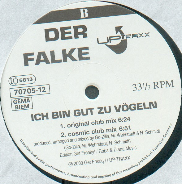 Der Falke - Ich Bin Gut Zu Vögeln | Up Traxx Records (70705-12) - 4