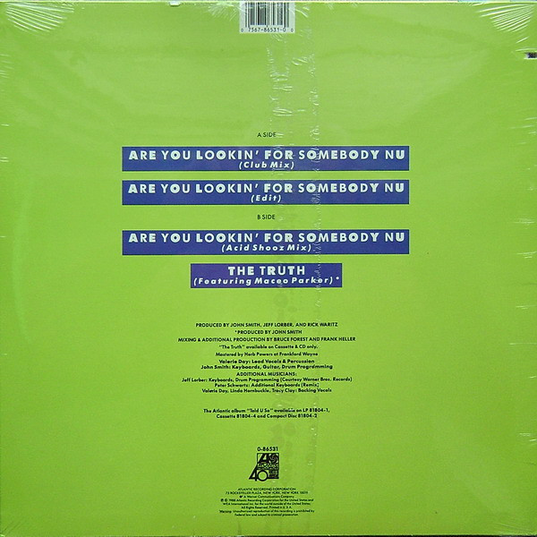 Nu Shooz - Are You Lookin' For Somebody Nu | Atlantic (0-86531) - 2