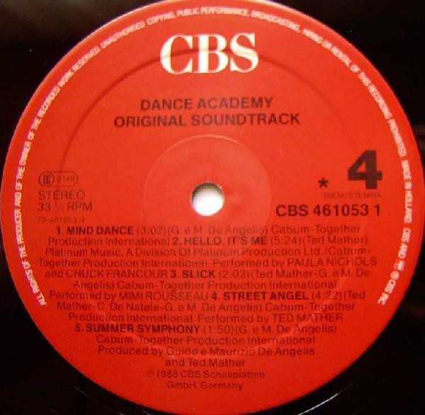 Various - Dance Academy - The Original Soundtrack | CBS (CBS 461053 1) - 7 Various - Dance Academy - The Original Soundtrack | CBS (CBS 461053 1) - 7