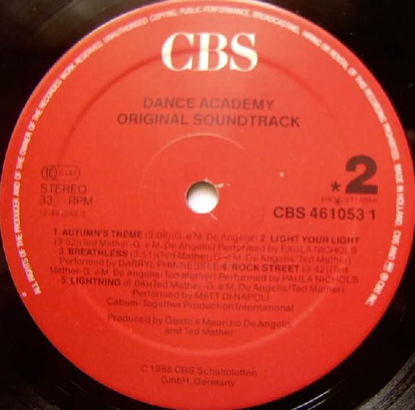 Various - Dance Academy - The Original Soundtrack | CBS (CBS 461053 1) - 5 Various - Dance Academy - The Original Soundtrack | CBS (CBS 461053 1) - 5