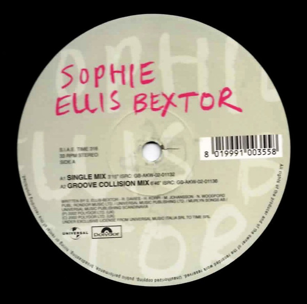 Sophie Ellis-Bextor - Get Over You | TIME (TIME 318) - 2
