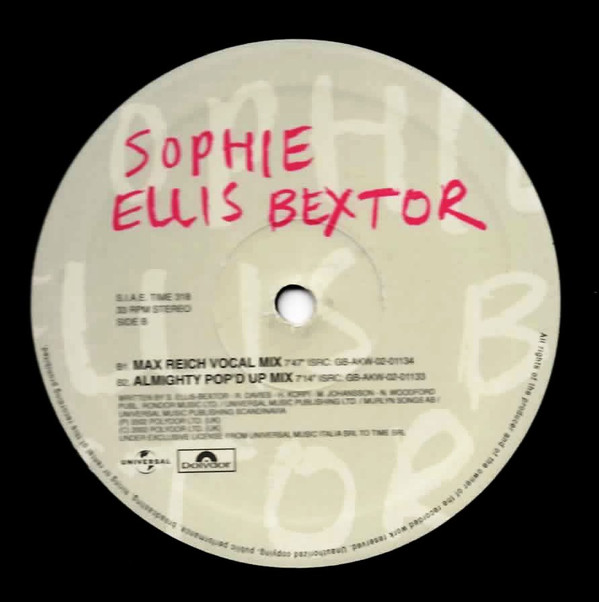 Sophie Ellis-Bextor - Get Over You | TIME (TIME 318) - 3
