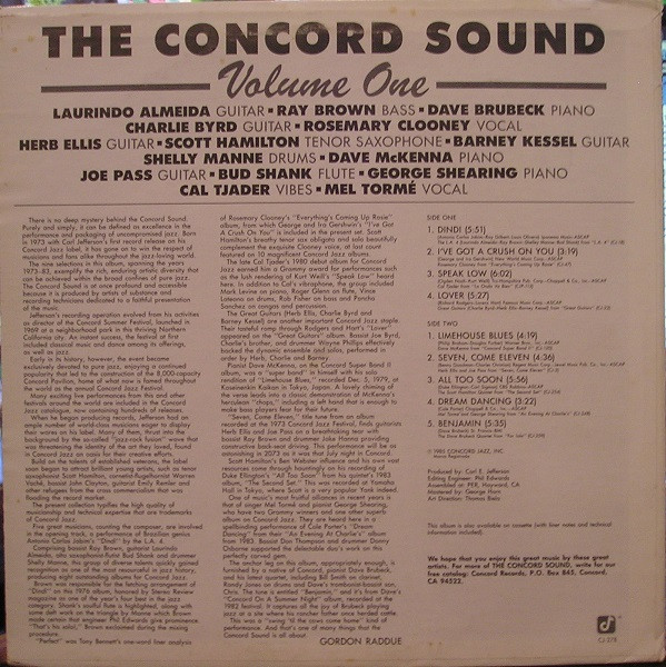 The Concord Sound Volume One