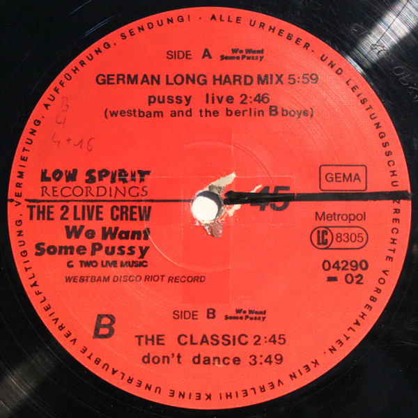 The 2 Live Crew - We Want Some Pussy | Low Spirit Recordings (04290-02) - 4 The 2 Live Crew - We Want Some Pussy | Low Spirit Recordings (04290-02) - 4