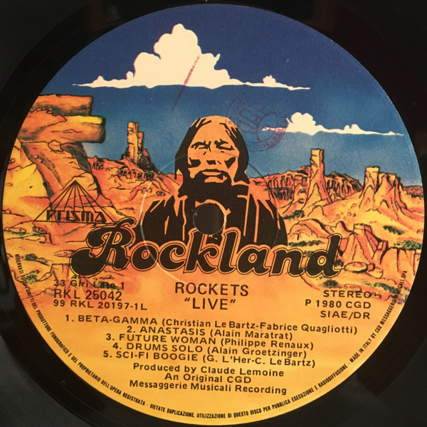 Rockets - Live | Rockland Records (RKL 25042) - 3