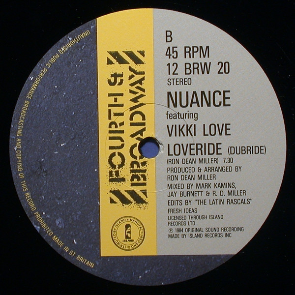 Nuance Featuring Vikki Love - Loveride | 4th & Broadway (12 BRW 20) - 2 Nuance Featuring Vikki Love - Loveride | 4th & Broadway (12 BRW 20) - 2
