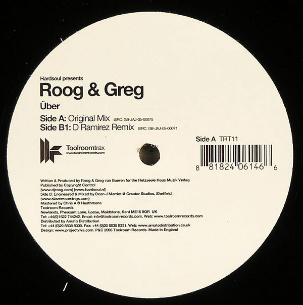 Hardsoul Presents Roog & Greg - Über | Toolroom Trax (TRT11) - 2