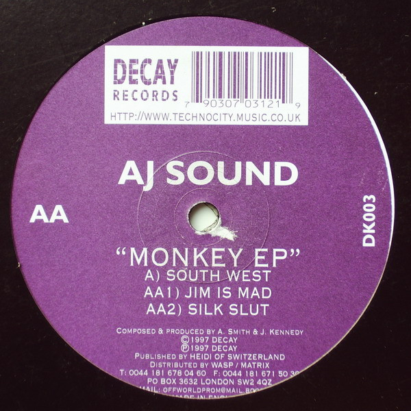 AJ Sound - Monkey EP | Decay Records (DK003) - main