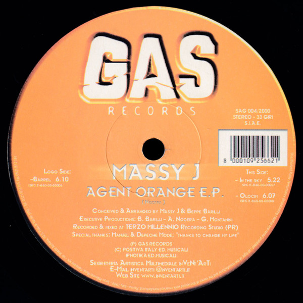 Massy J - Agent Orange E.P. | GAS Records (SAG 004)