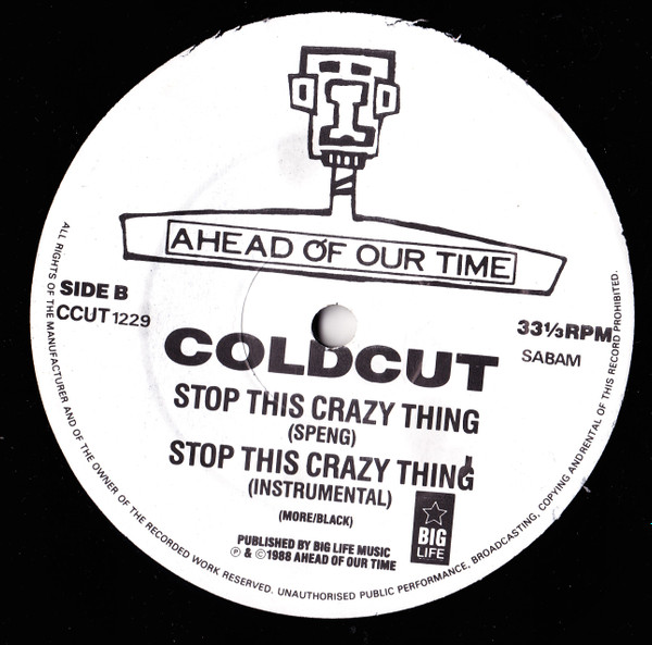Coldcut Featuring Junior Reid And Ahead Of Our Time Orchestra - Stop This Crazy Thing | Ahead Of Our Time (CCUT 1229) - 2 Coldcut Featuring Junior Reid And Ahead Of Our Time Orchestra - Stop This Crazy Thing | Ahead Of Our Time (CCUT 1229) - 2