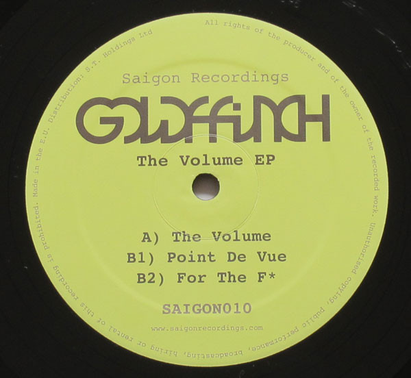 goldFFinch - The Volume EP | Saigon Recordings (SAIGON010) - main goldFFinch - The Volume EP | Saigon Recordings (SAIGON010) - main