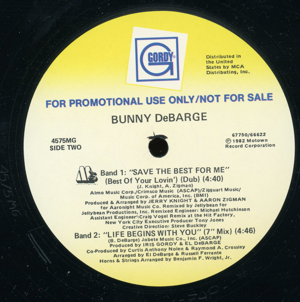 Bunny DeBarge - Save The Best For Me | Gordy (4575MG) - 2 Bunny DeBarge - Save The Best For Me | Gordy (4575MG) - 2