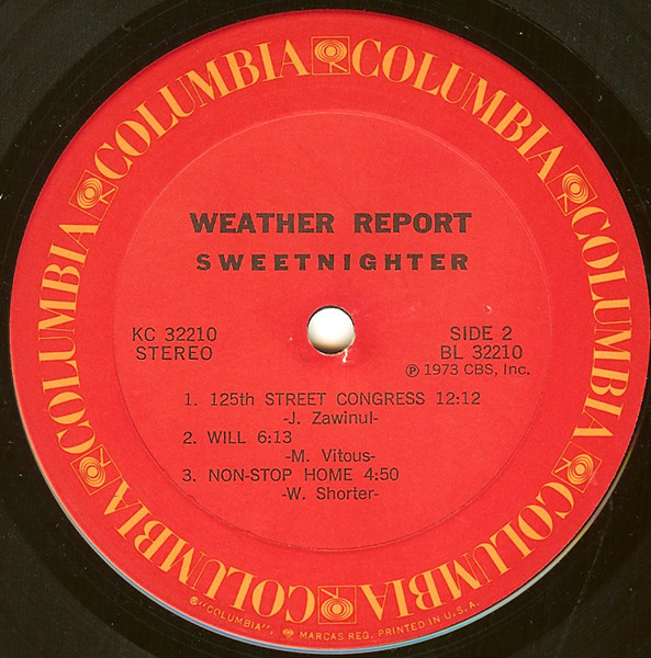 Weather Report - Sweetnighter | Columbia (KC 32210) - 4