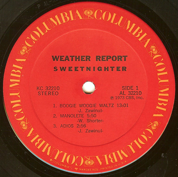 Weather Report - Sweetnighter | Columbia (KC 32210) - 3