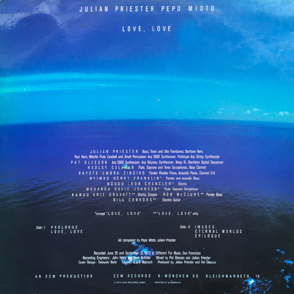 Julian Priester Pepo Mtoto - Love, Love | ECM Records (ECM 1044 ST) - 2 Julian Priester Pepo Mtoto - Love, Love | ECM Records (ECM 1044 ST) - 2