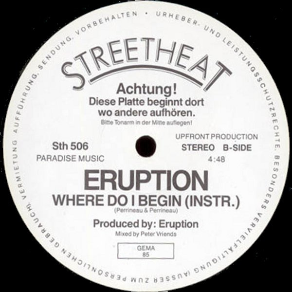 Eruption - Where Do I Begin | Streetheat (STH 506) - 3 Eruption - Where Do I Begin | Streetheat (STH 506) - 3