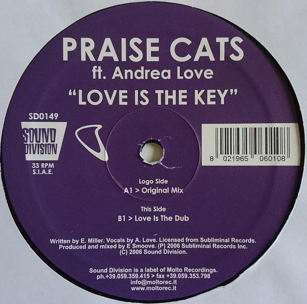 Praise Cats Feat. Andrea Love - Love Is The Key | Sound Division (SD0149) - 2 Praise Cats Feat. Andrea Love - Love Is The Key | Sound Division (SD0149) - 2
